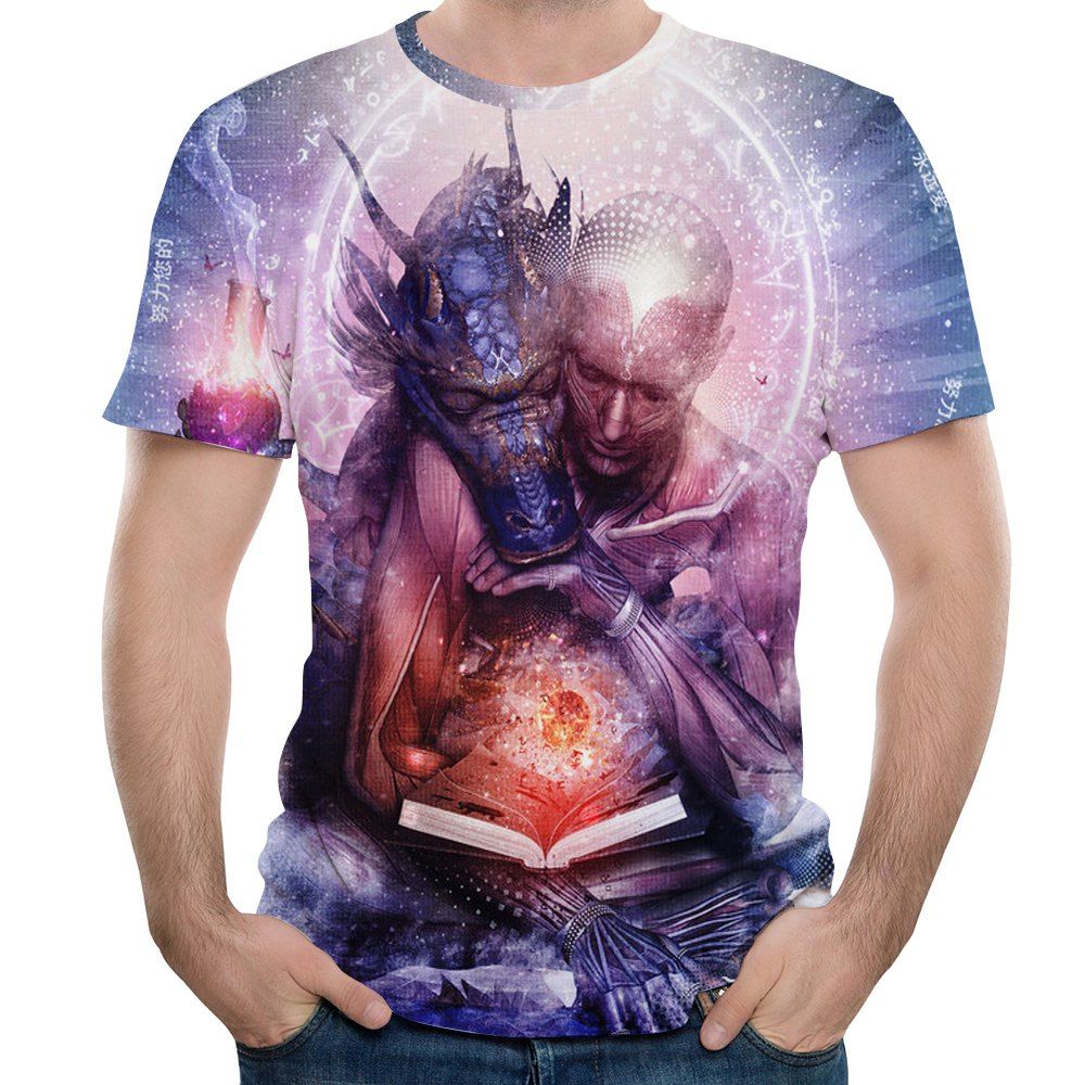 

2018 Summer Fashion 3D Short T-shirt, Multi-i