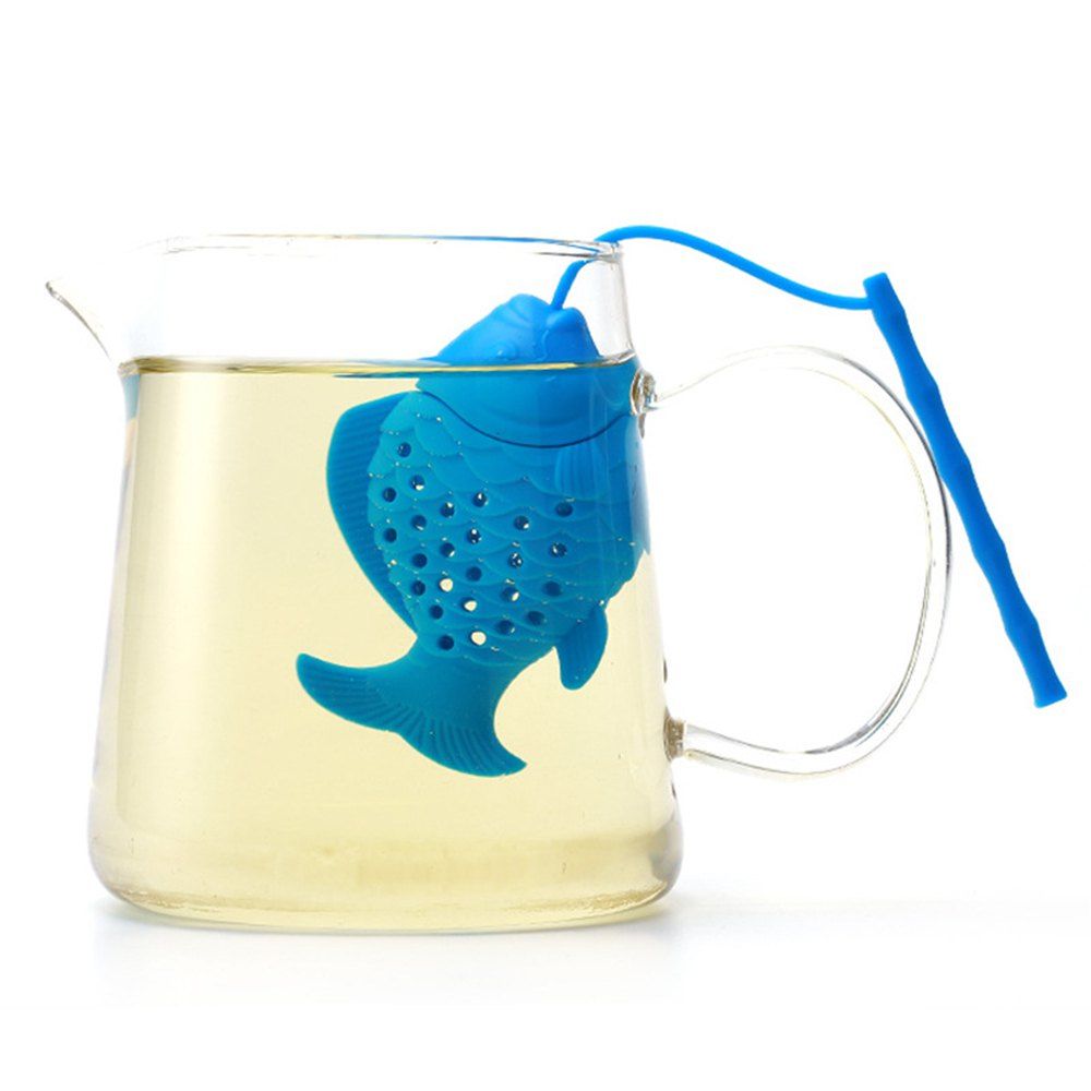 

Creative Fishing Silicone Tea Filter, Blue