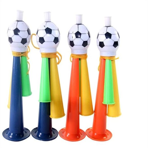 Support de jeu de football de 2 pièces Toy Concert Prop Corne Fan Whistle - multicolor A 