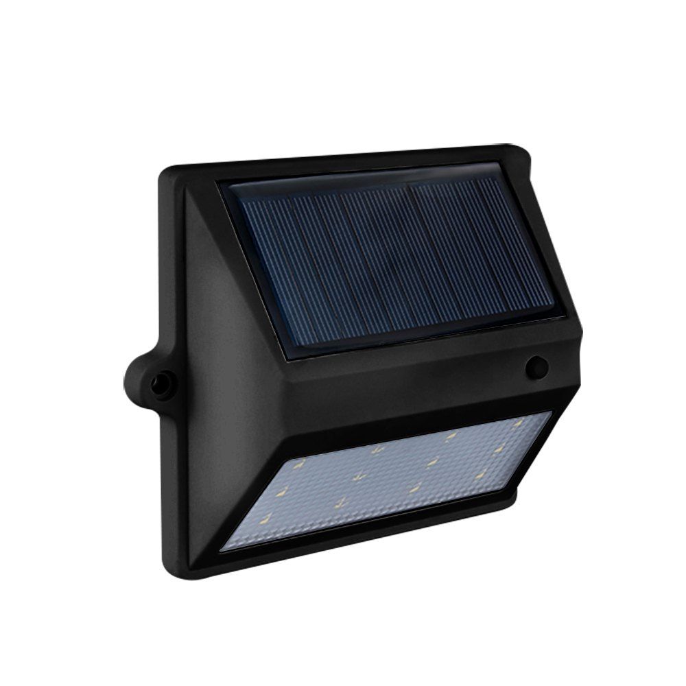 

BRELONG 12LEDSolar Light Control Wall Light - Courtyard Garden Lights, Black