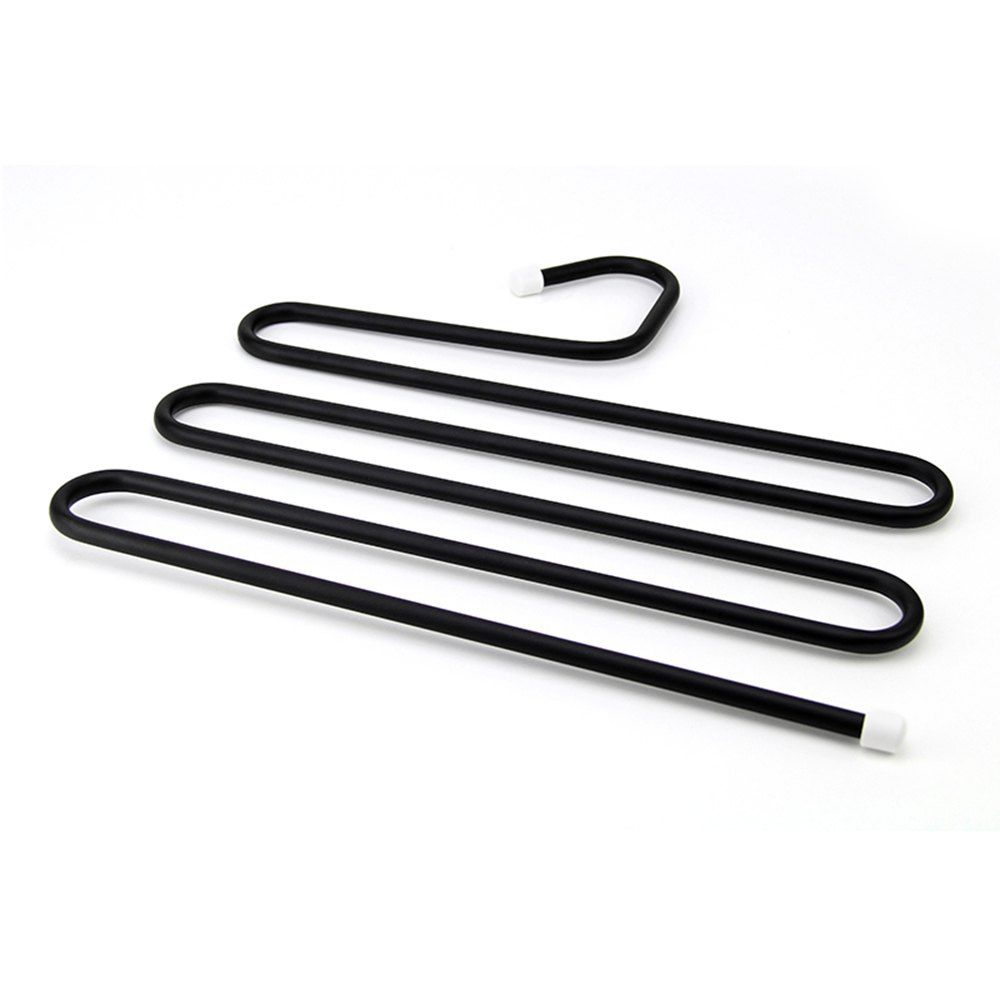 

Stainless Steel Multi-Layer S-Type Trousers Rack, Black