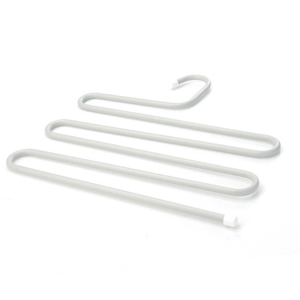 

Stainless Steel Multi-Layer S-Type Trousers Rack, White