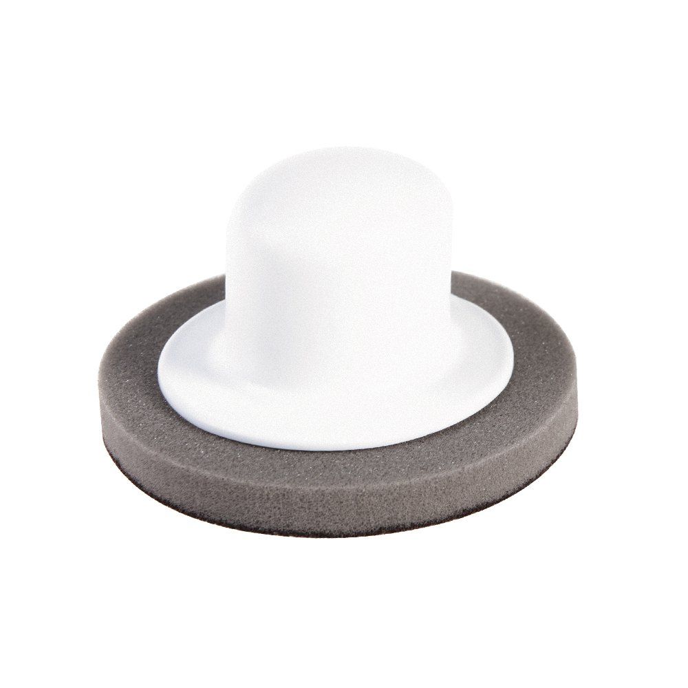 

Emery Sponge and Hand Grip, Milk white