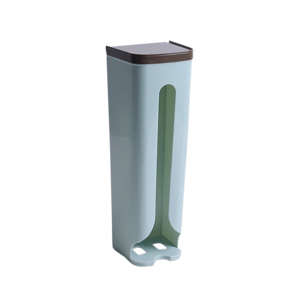 

Wall-Mounted Plastic Garbage Bag Storage Box, Blue lagoon