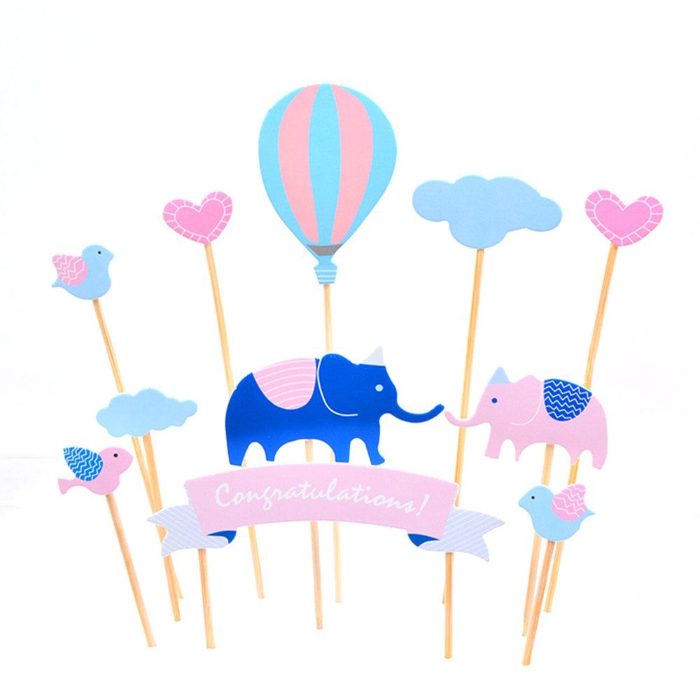 

Birthday Cake Animal Card Bakery Decoration, Multi-d