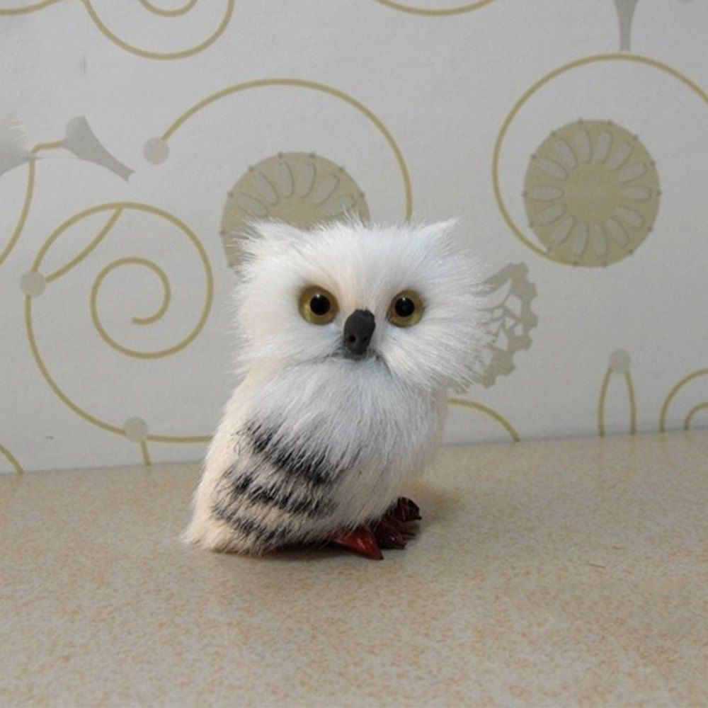 

Static Model Owl Shape Pendant Decoration, White