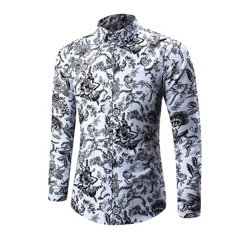 

New Men's Long Sleeve Shirts, White