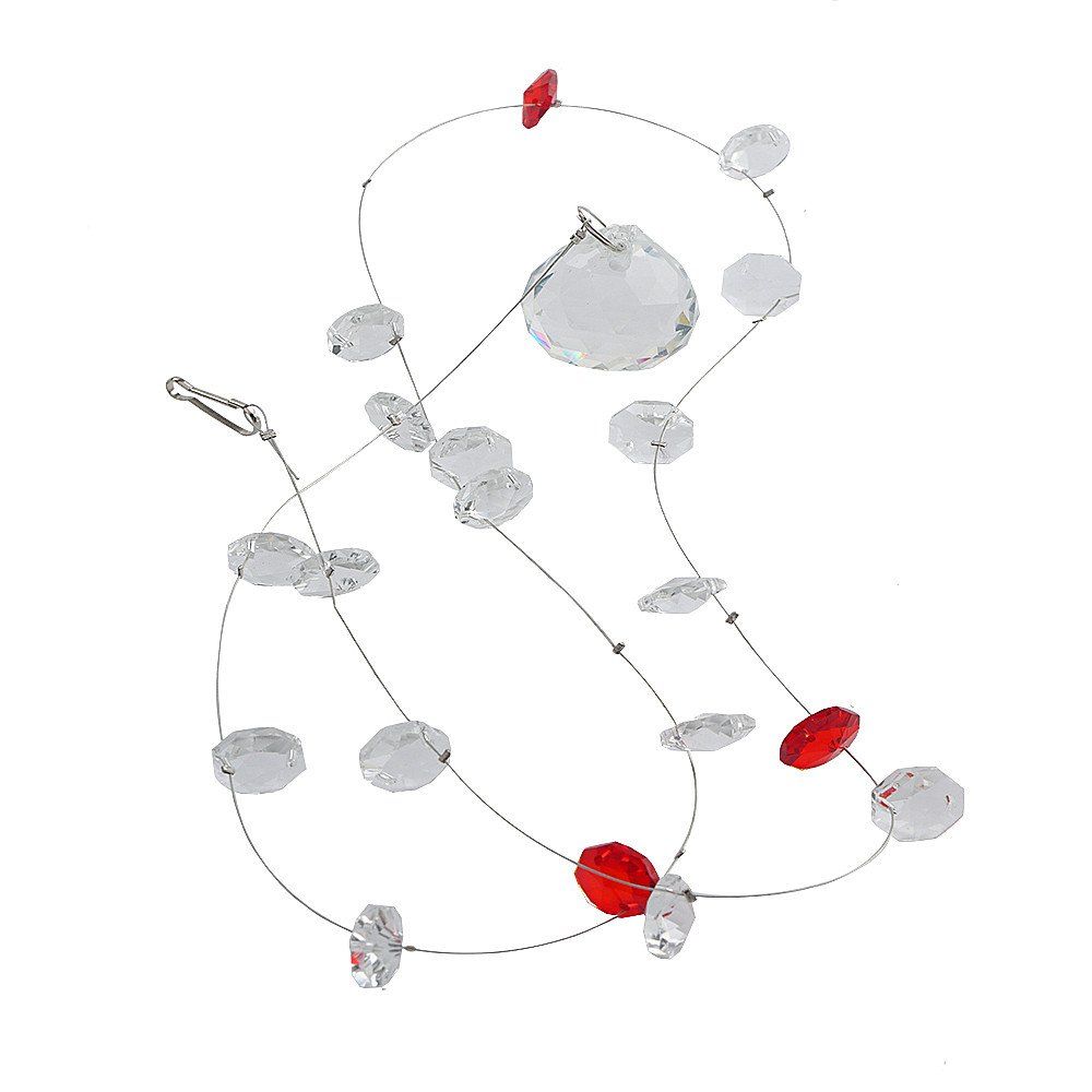 

The Living Room Crystal Bead Curtain, Red