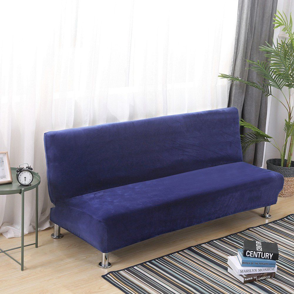 

Simple And Solid Color Sofa Cover, Deep blue