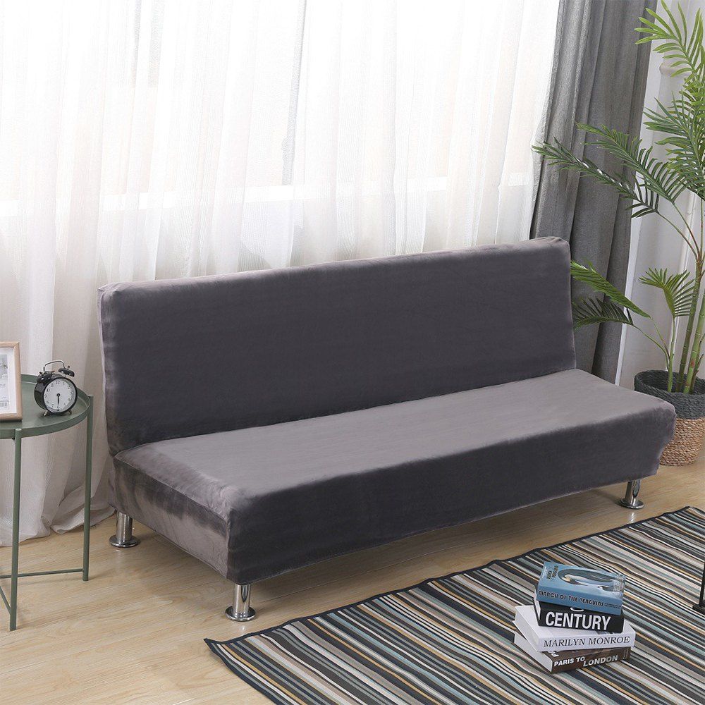 

Simple And Solid Color Sofa Cover, Gray