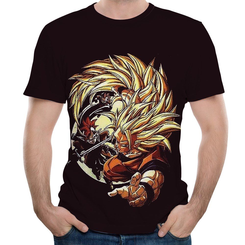 

2018 Summer Casual 3D Printed Short T-Shirt, Multi-q