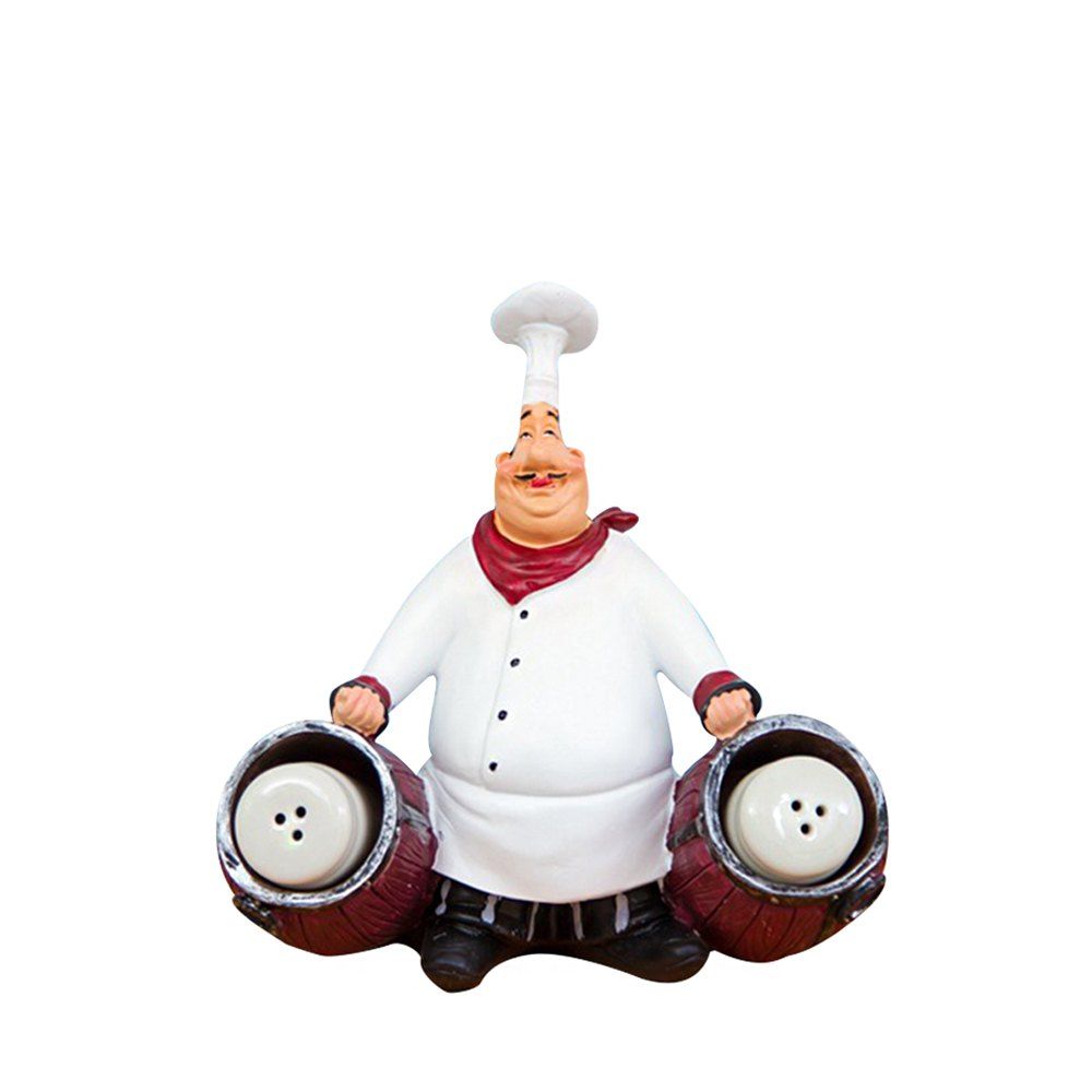 

98915 American Country Retro Chef Features Stylish Decorative Ornaments, Cool white