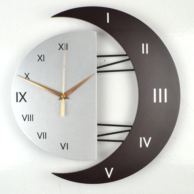 

Creative Decoration Mute Wall Clock, Silver