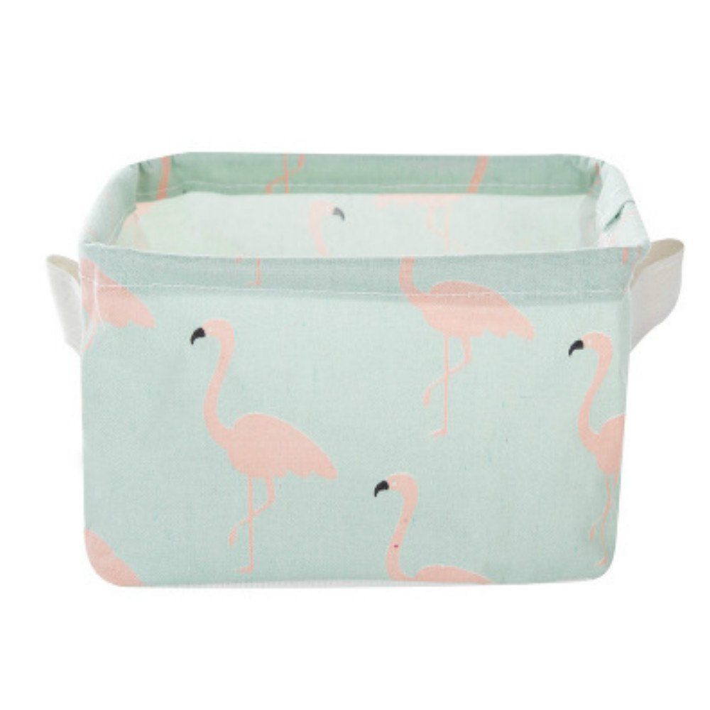 

Cartoon Cotton Linen Desktop Storage Box Sundries Storage, Frog green