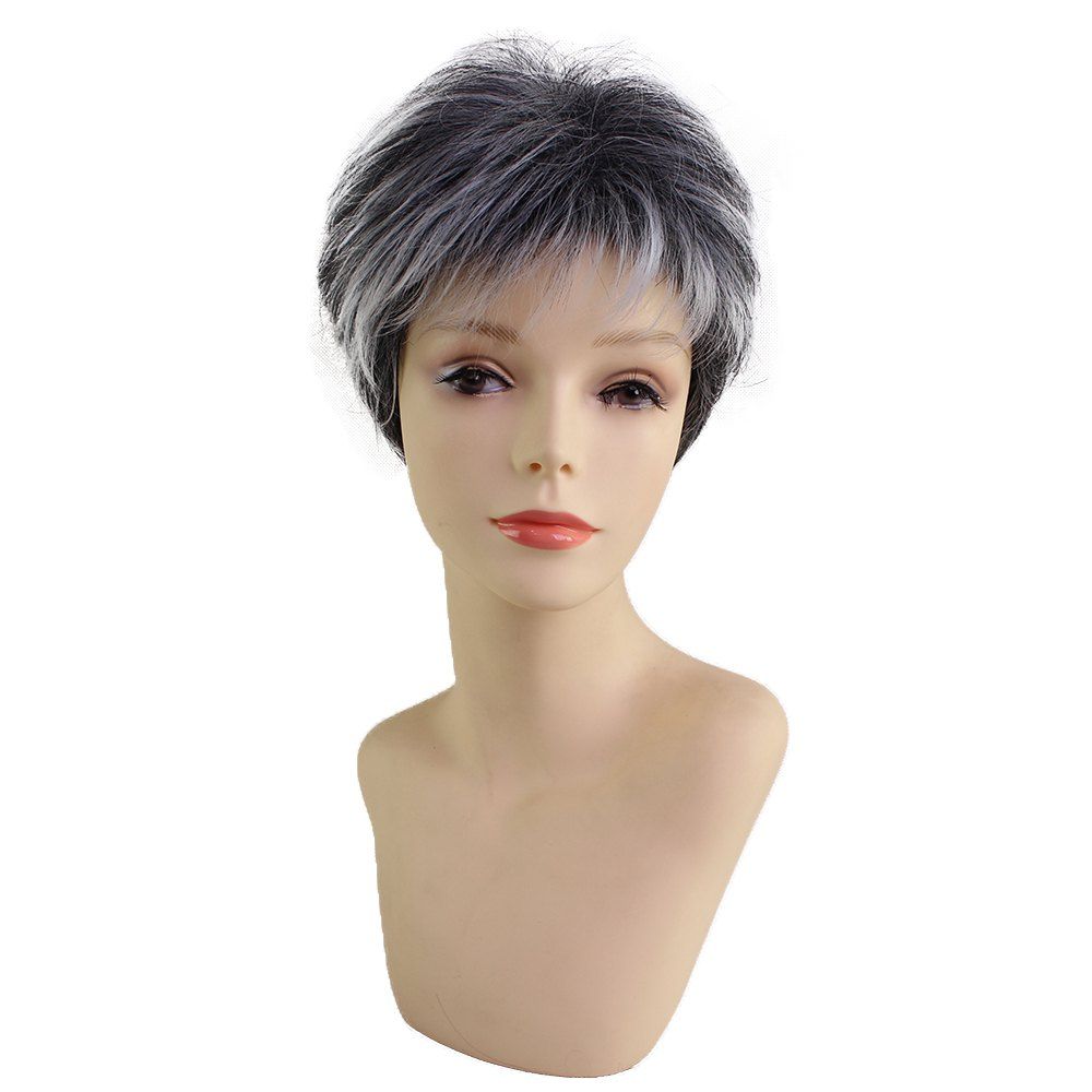 

Short Beautiful Fashion Synthetic Wig Fit for Various Occasions, Multi-p