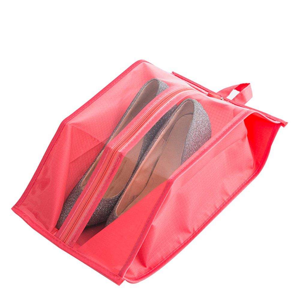 

Convenient Travel Shoes Receive Bags, Red