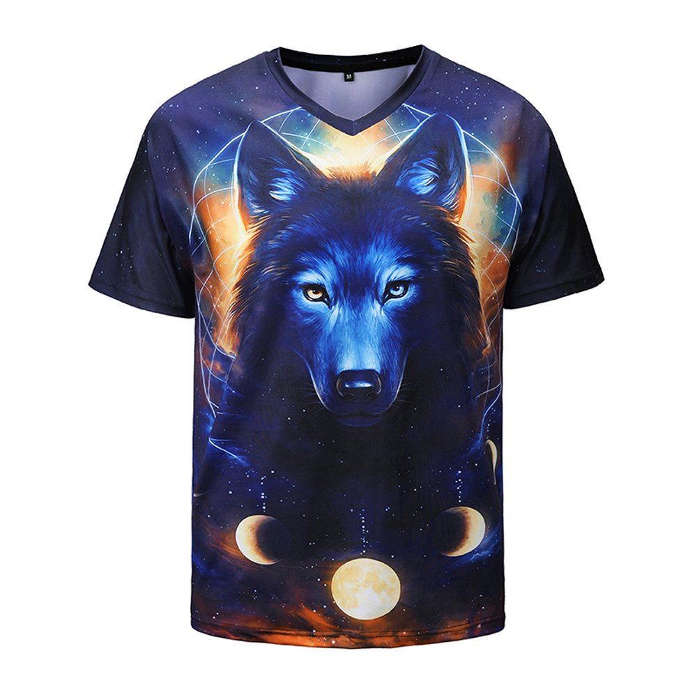 

Moonlight 3D Digital T-shirt, Multi-a