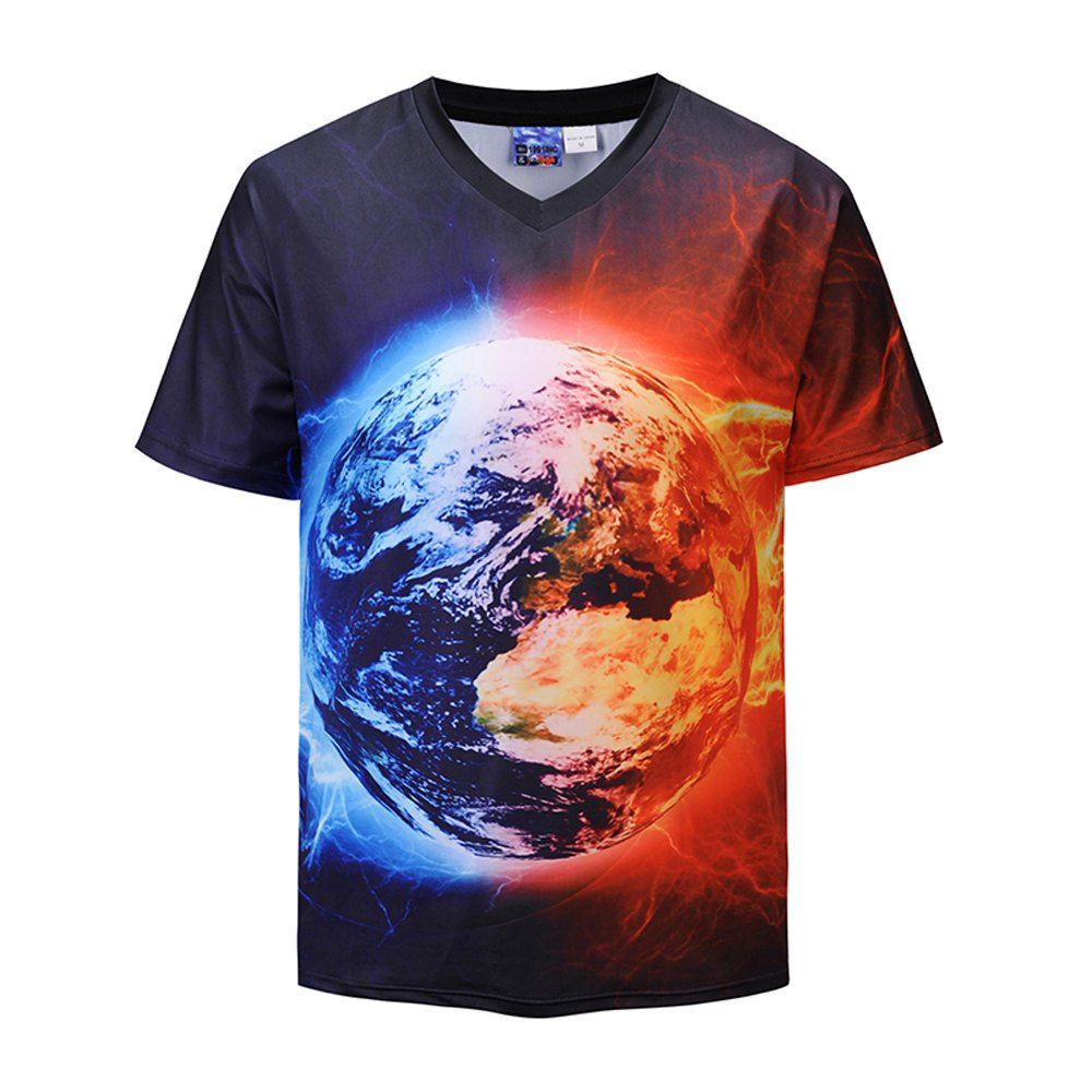 

Planet 3D Digital Short Sleeve T-shirt, Multi-a