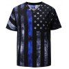 T-shirt numérique Stripe Star 3D - Noir L