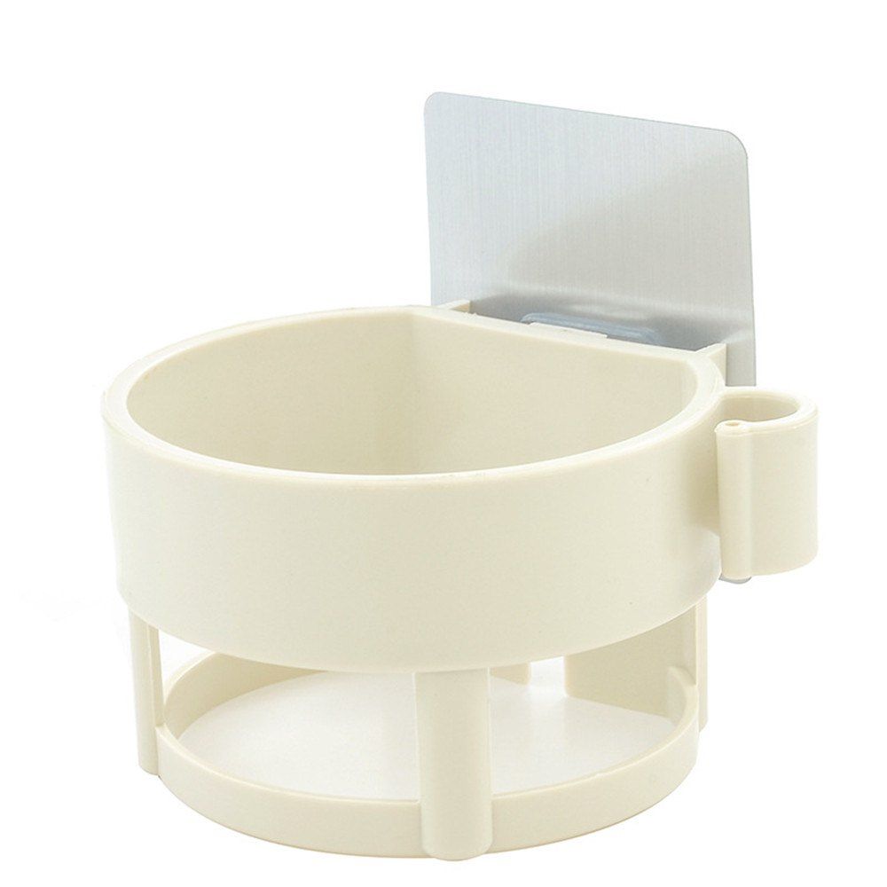 

Multi Function Plastic Hair Dryer Rack Storage Bathroom Racks, Beige