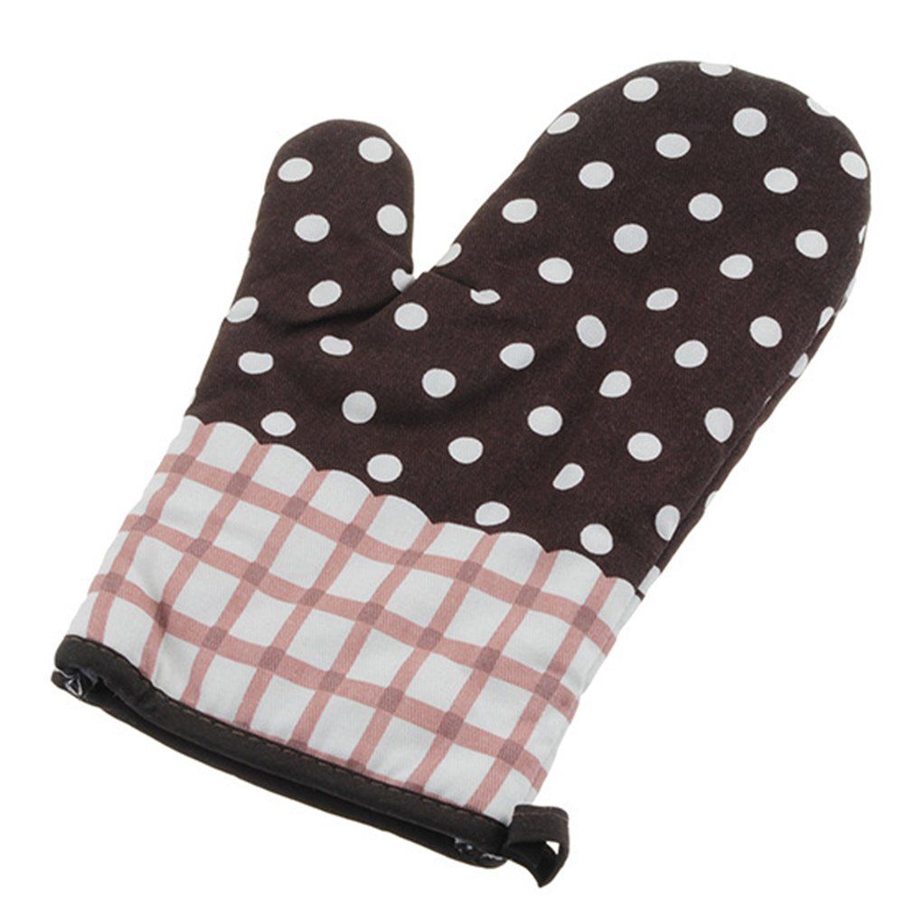 

Creative Kitchen Heat Insulation Microwave Oven Mitts Special Baking Gloves, Deep coffee