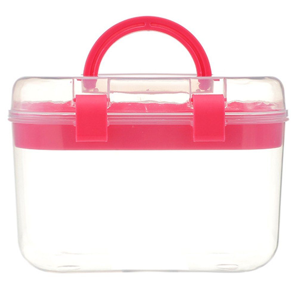 

Multipurpose Display Case Plastic Jewelry Storage Box, Violet red