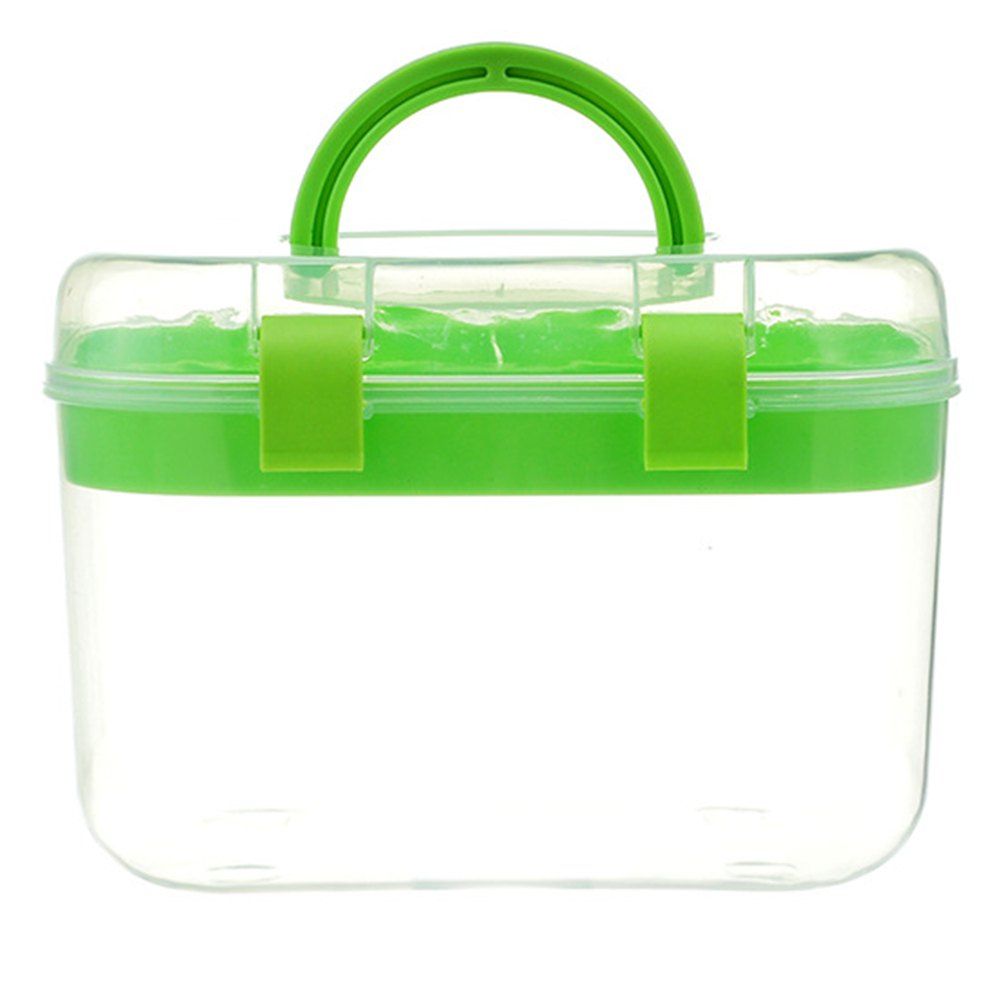 

Multipurpose Display Case Plastic Jewelry Storage Box, Yellow green