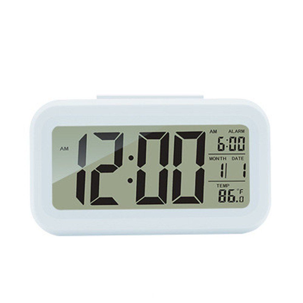 

Creative Fashion Bright Light Small Alarm Clock, White