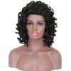 Perruque noire de cheveux synthétiques résistants à la chaleur de short Afro Culry pour l'Afro-américain - Noir 12INCH