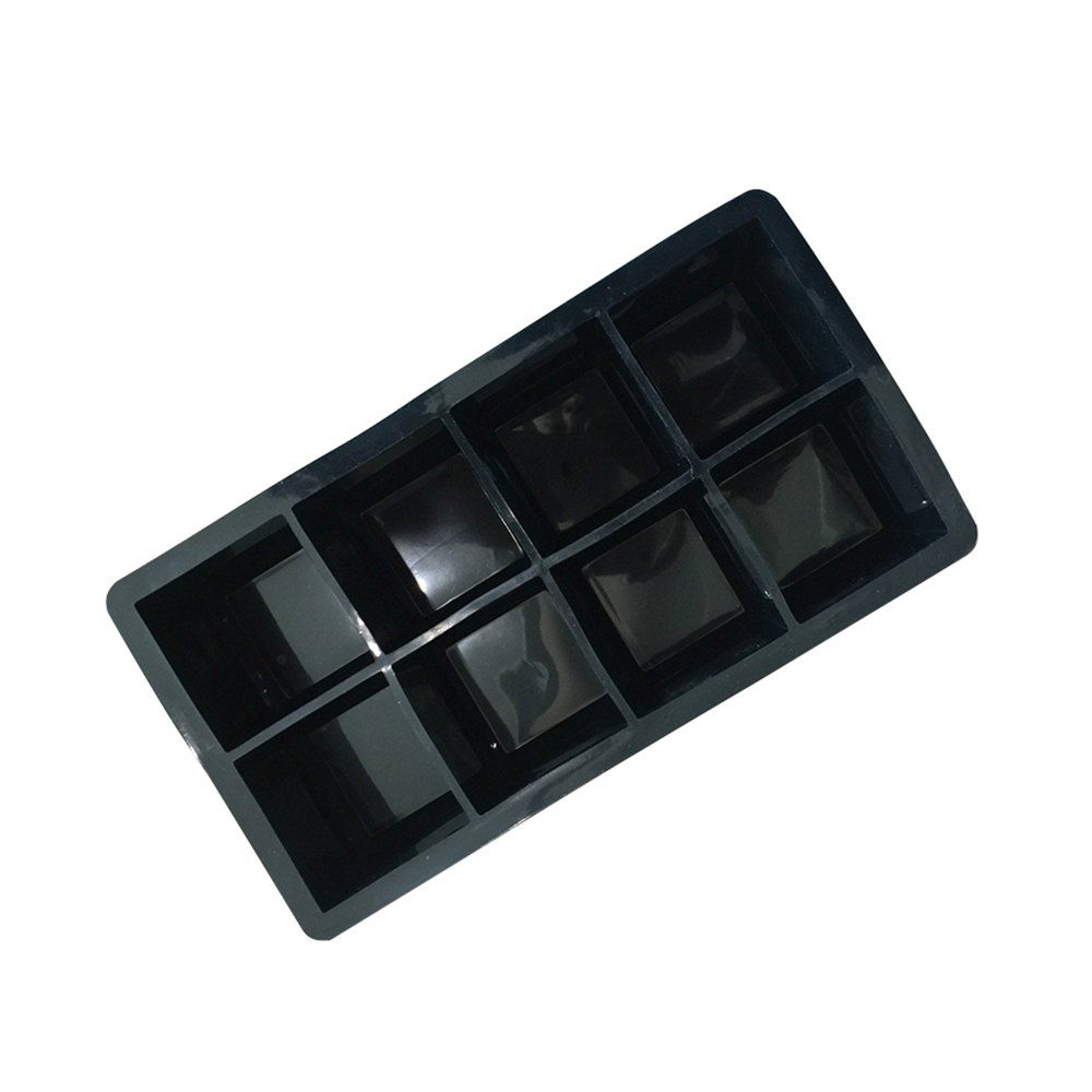 

Food Grade Lidless 8-cell Silicone Ice Cube, Black