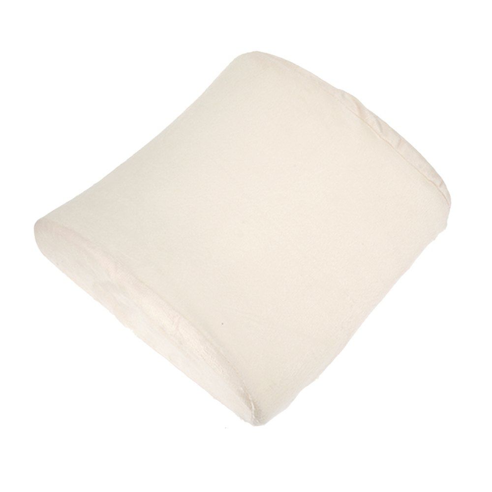 

Office Elastic Belt Core Seat Cushion Lumbar Pillow, White