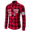 Nouvelles chemises à carreaux pour hommes - Rouge 2XL