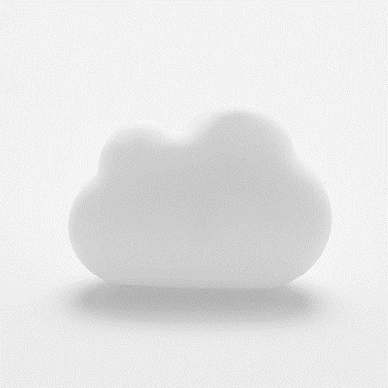 

Cloud Shaped Sucker Type Refrigerator Odor Removal Activated Carbon Box, White