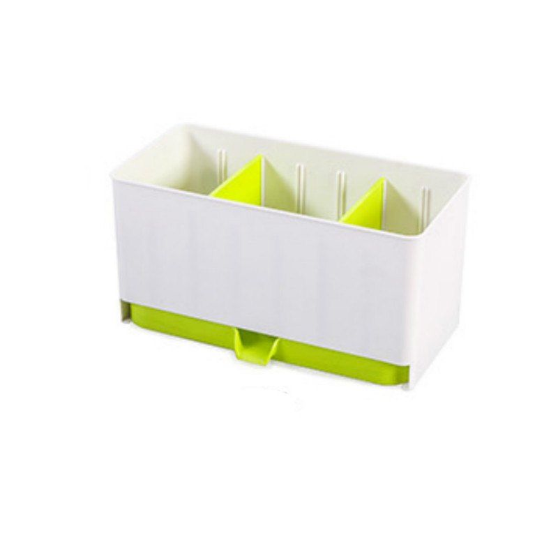 

Three Colors Kitchen Thick Drain Chopsticks Cage Tableware Rack Storage Box, Tea green