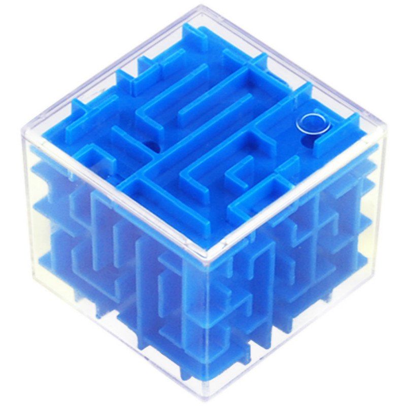 

3D Ball Maze Magic Cube Developmental Intelligence Toy for Kids, Blue ribbon