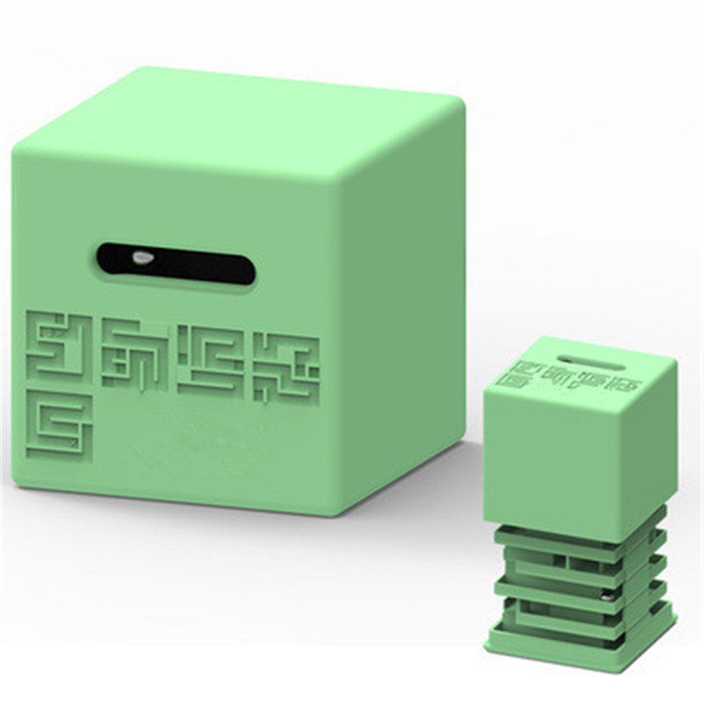 

3D Maze Ball Money Box for Kids Adults Plastic Puzzle Toy, Green