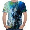 2018 New Fashion Casual 3D hommes T-shirt court - multicolor A 2XL