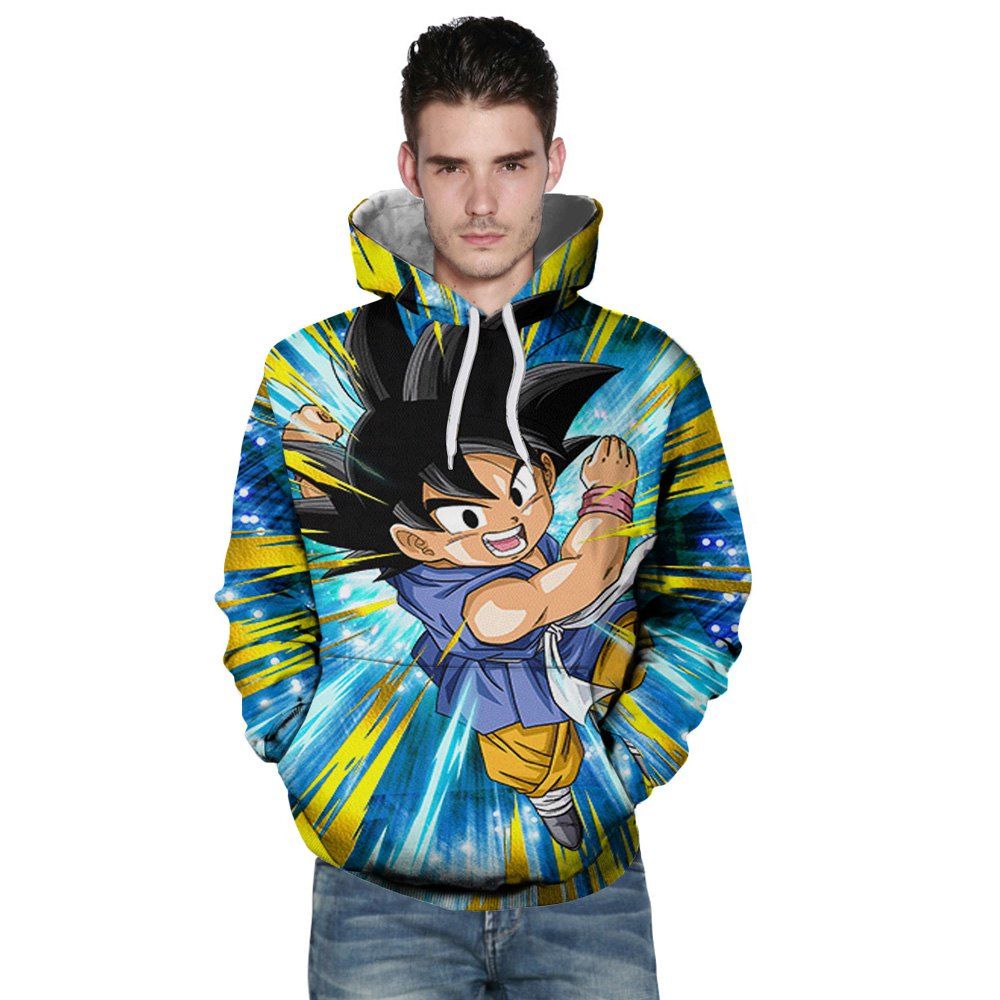 

New Fashion Flying Boxing Boy 3D Printing Men's Hoodie, Multi