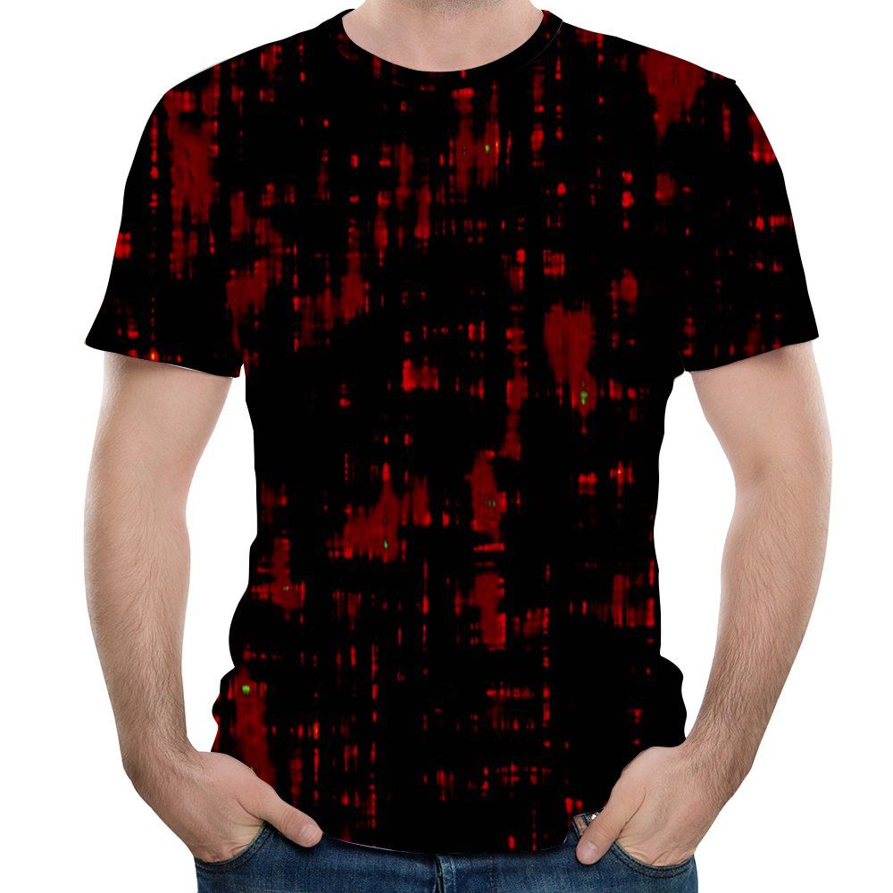

3D Casual New Fashion Printed Men's Short Sleeve T-shirt, Multi
