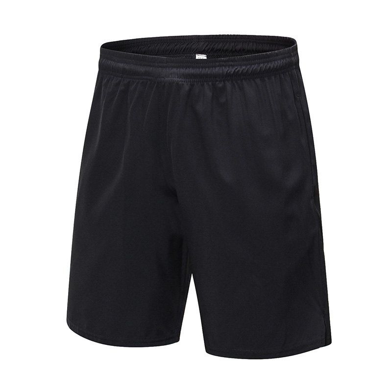 

Men'S Run Shorts Fitness Quick Dry Breathable Leisure Beach Solid Sport Slacks, Black