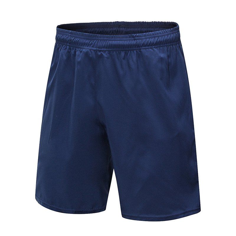 

Men'S Run Shorts Fitness Quick Dry Breathable Leisure Beach Solid Sport Slacks, Navy blue