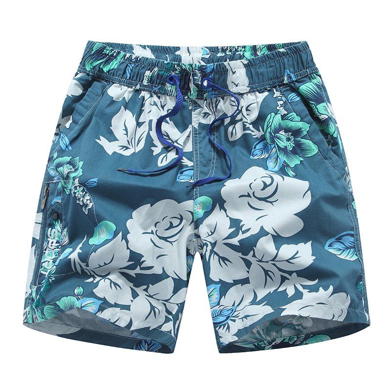 

Men's Colorful Flower Print Swim Trunks Beach Shorts, Multi-b