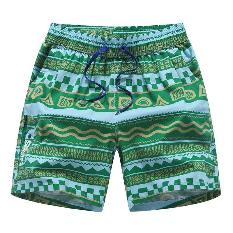 

Men's Stripe Swim Trunks Quick Dry Casual Swim Shorts, Multi-b
