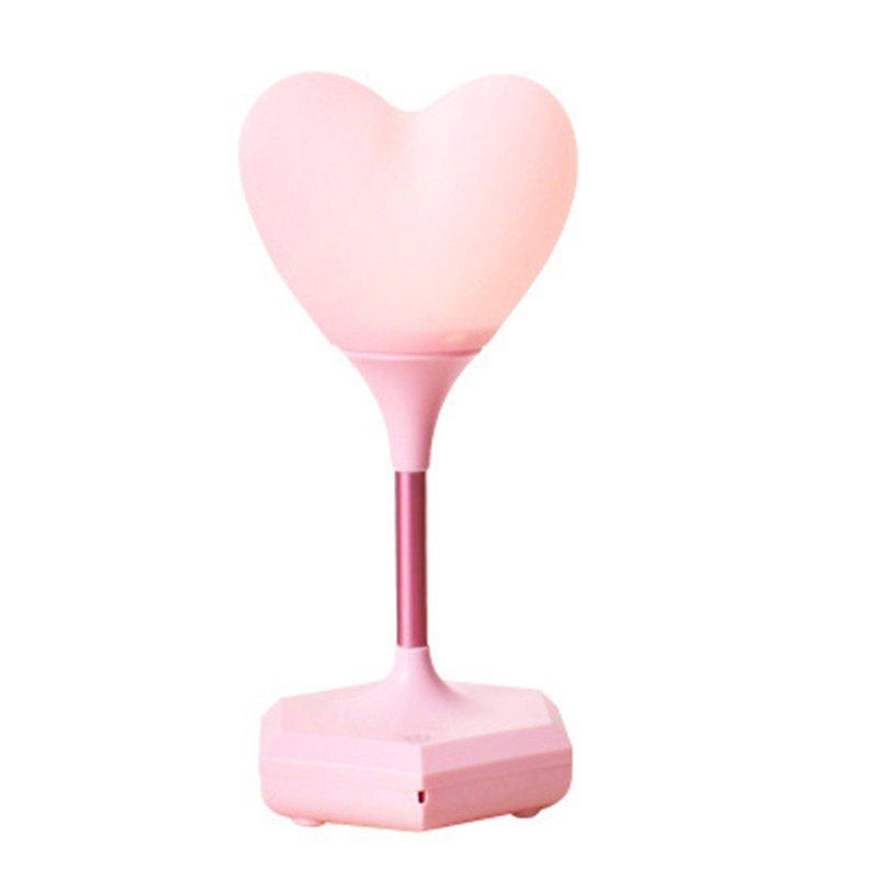 

Creative Led Touch Usb Charging Love Silicone Night Lamp, Pink