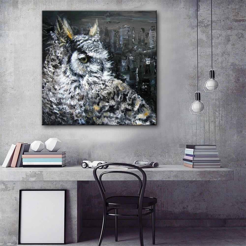 

Special Design Frameless Paintings Owl Print, Multi