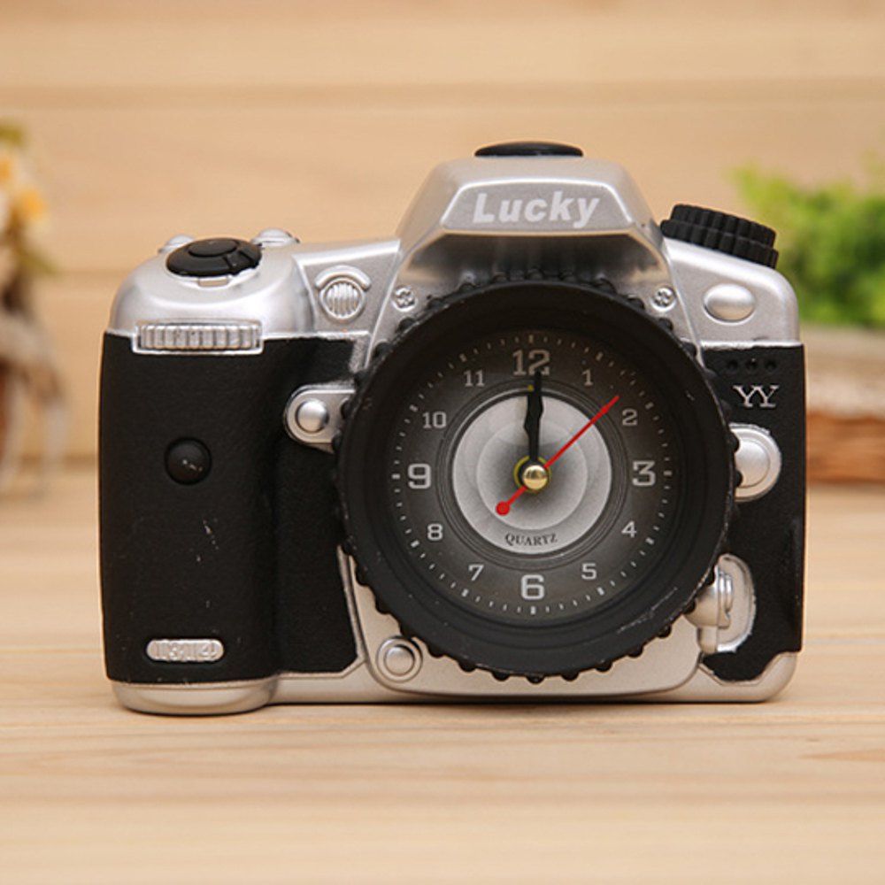 

K233-YY7689 Camera Alarm Plastic Table Decoration, Silver