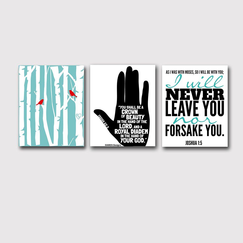 

QiaoJiaHuaYuan Modern Living Room Letter Framed Decorative Print, Multi