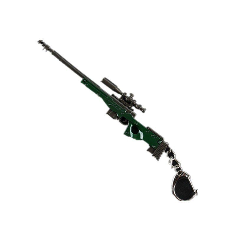 

Game Rifle Model Battlegrounds Cosplay Props Alloy Armor Key Chain, Seaweed green