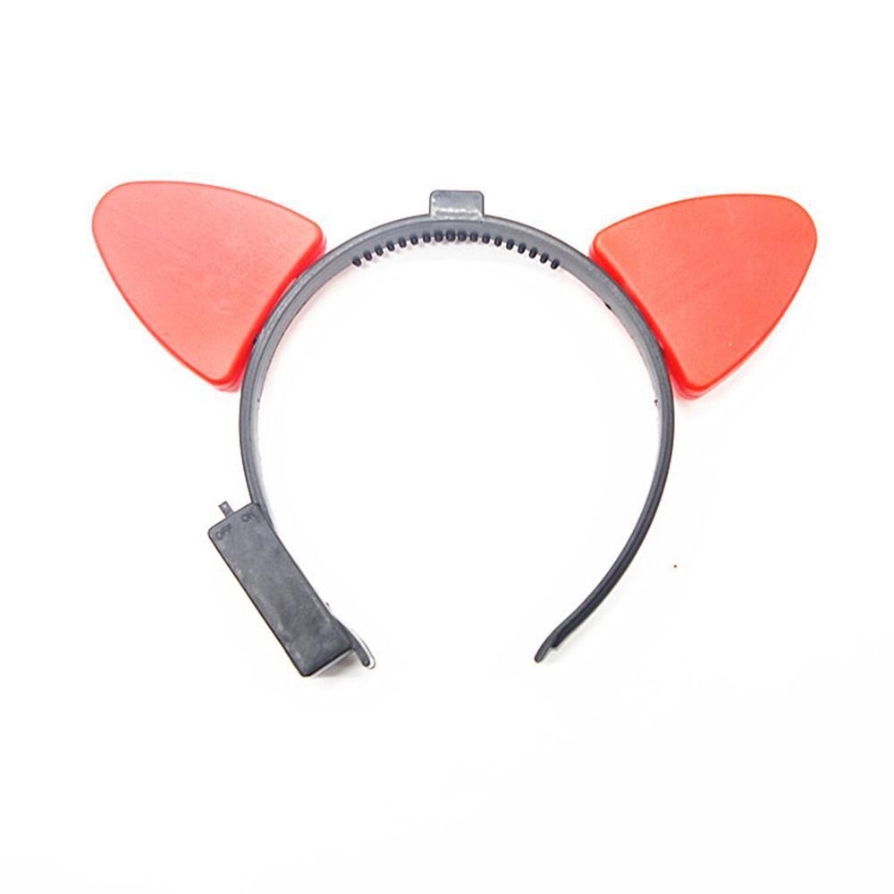 

Cat Ear Glows Hair Hoop Headband, Red