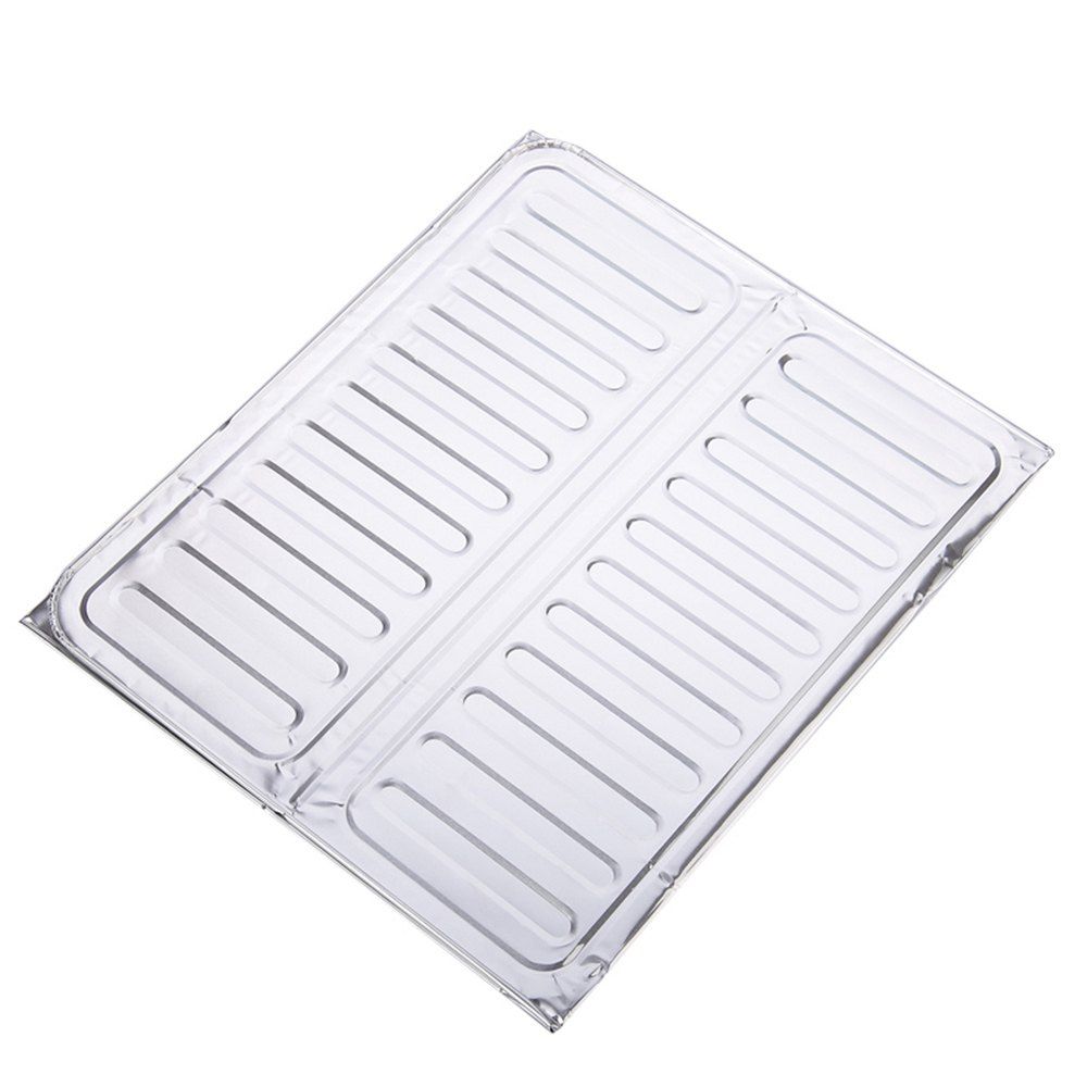 

Kitchen Aluminum Foil Oil and Heat Insulation Baffle, Silver